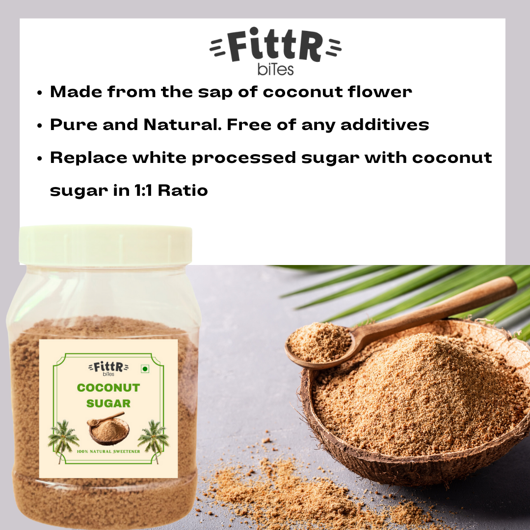 FittR Bites Coconut Sugar – Health Benefits, Low Glycemic Index, Diabetic-Friendly