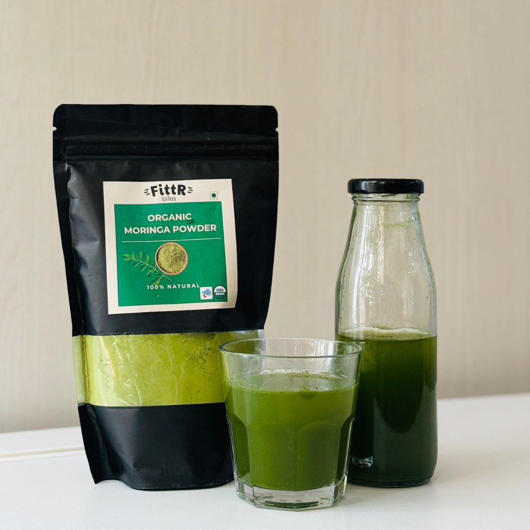 FittR Bites Organic Moringa Powder in a Healthy Kitchen – Perfect for Everyday Use