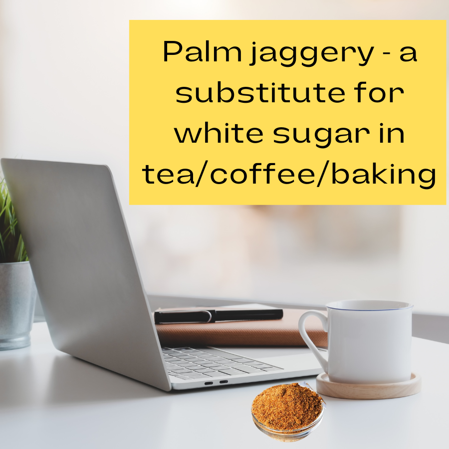 Serving Suggestion – Palm Jaggery in Hot Tea as a Natural Sweetener