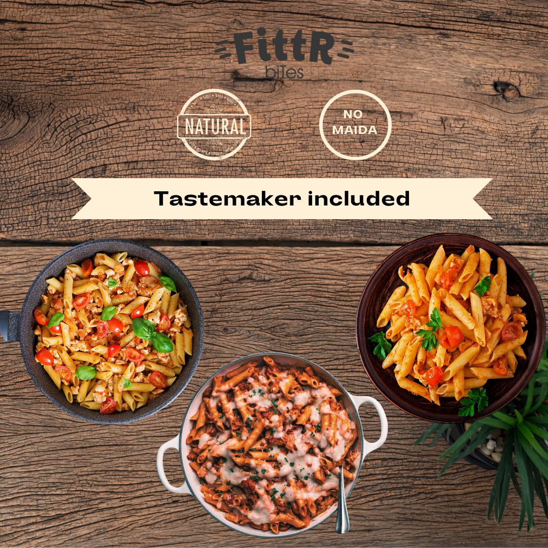 FittR Bites Millet Pasta, Assorted Combo No Maida, Healthy, pack of 3, 540 gms