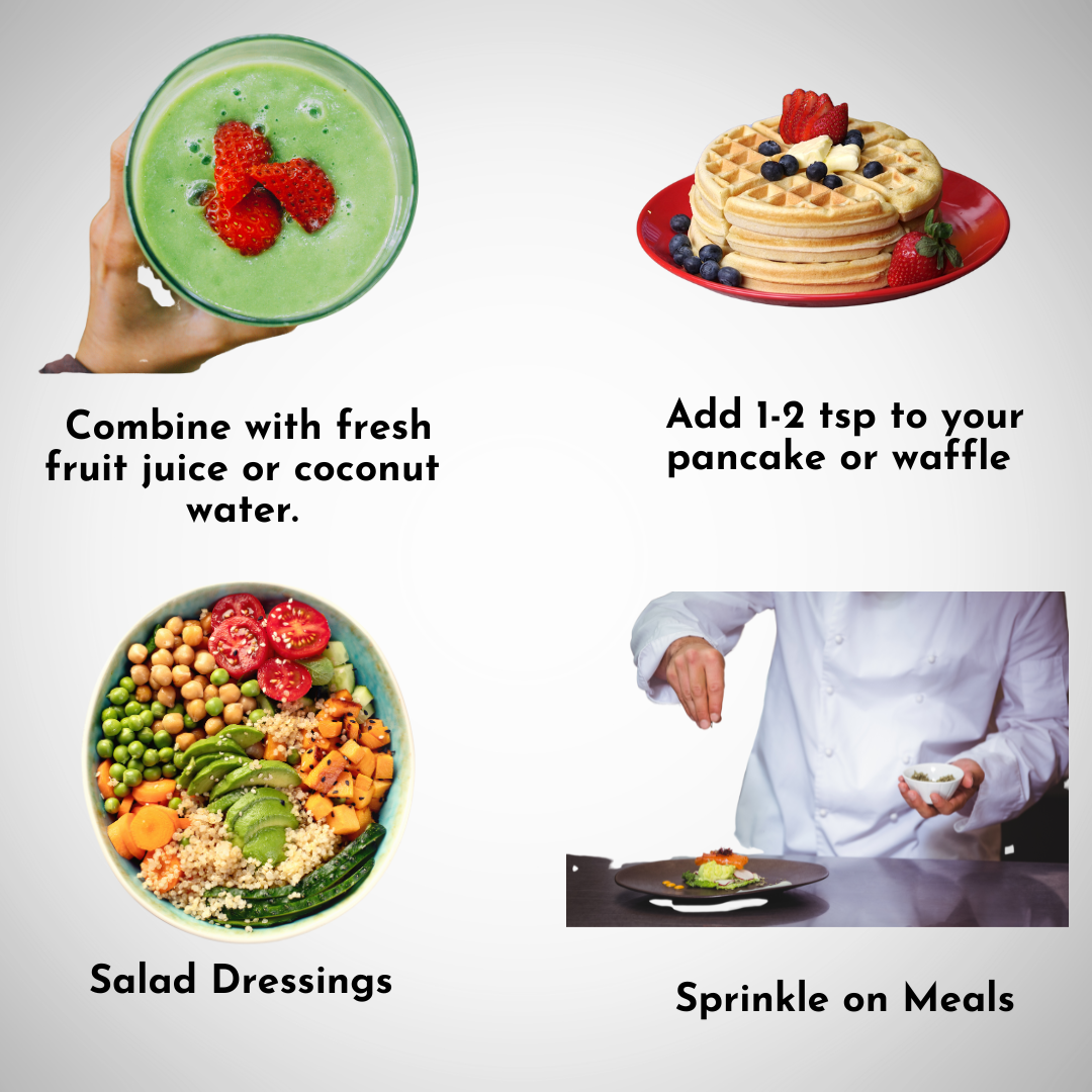 FittR Bites Organic Moringa Powder Used in a Healthy Smoothie – Natural Energy Boost