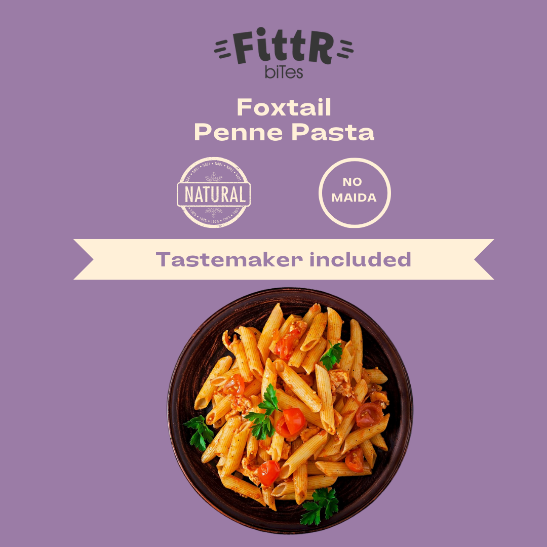 FittR Bites Foxtail Millet Pasta, No Maida, Healthy, pack of 2 360 gms