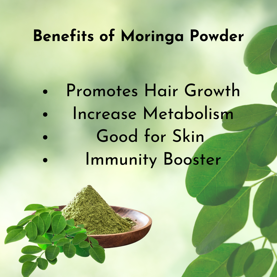 FittR Bites Organic Moringa Powder for Immunity, Digestion & Energy, Drumstick Leaves Powder - 200g