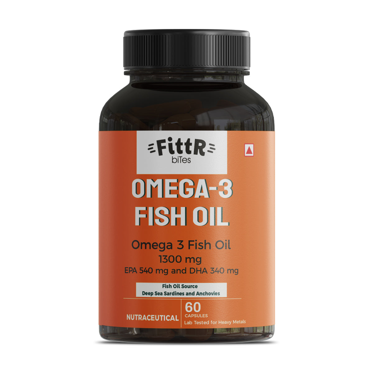 Fittr Bites Omega-3 Fish Oil 1300mg Bottle
